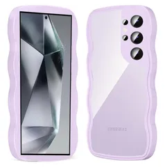 透明 Galaxy S24 Ultra ケース クリア 全面保護 人気 かわいい SC-52E / SCG26 カバー 滑り止め 薄型 軽量 耐衝撃 TPU レンズ保護 おしゃれ 落下防止 ギャラクシー S24 ウルトラ スマホケース ワイヤレス充電対応 (パ