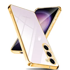 SAI Galaxy S23 ケース SC-51D SCG19 クリア メッキ加工 耐衝撃 カバー 衝撃吸収 携帯ケース ギャラクシー S23 透明な背面 ケース 米軍MIL規格 SGS認証 TPU 韓国 おしゃれランキング スマホケース 指紋防止 滑り止め