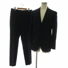 PAUL SMITH COLLECTION LONDON Loro Piana SUPER 130s WOOL スーツ セットアップ テーラードジャケット シングル 2B 背抜き ノッチド サイドベンツ パンツ スラックス ウール 水玉 ドット柄 L 紺