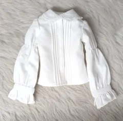 ボークス ラ・ペルソナーレコレクション ブルーレーベル ブラウス(白・ロリータ)・ミニ サイズ:MSD/SDM/SDC/MDD/DDP(S)