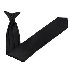 [ハルジオ] ブラック 4色 クリップ式 ワンタッチネクタイ