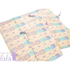 fafa 巾着袋 3点セット ケーキ柄 CAMILLA 通園 通学