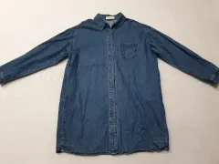 CRUSH J デニム ロング ONE PIECE シャツ ONE PIECE デニムシャツ Free! サイズ