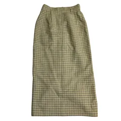 Weekend Max Mara ウィークエンド マックスマーラ スカート タイト ウール チェック レディース 38  【RE342】のサムネイル