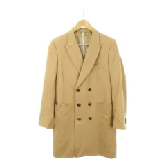 ポールスミス PAUL SMITH チェスターコート ダブル キャメルウール M ベージュ /XZ ■GY03