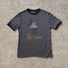 ヴィンテージ ディズニー 公式 ミッキーマウス リンガー Tシャツ