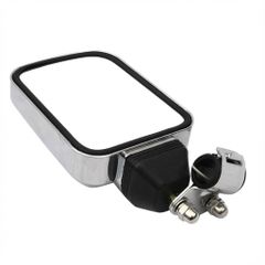 one+lifestyle トラック用 補助 バックショットミラー 角型 メッキ サイドミラー 死角防止 汎用 平面鏡 ギガ プロフィア クオン スーパーグレート対応 