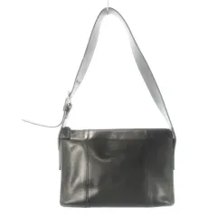 サザビー SAZABY ショルダーバッグ ワンショルダー レザー 革 黒 ブラック /CK17 ■GY11