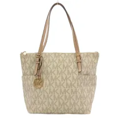 マイケルコース MICHAEL KORS トートバッグ PVC MK総柄 アイボリー /UO ■GY18
