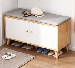 大好評☆シューズラック 玄関ベンチ スツール 幅80cm×30cm 高さ50cm 省スペース 靴収納 収納ラック 椅子 収納 おしゃれ 玄関収納 玄関 靴箱 スニーカー