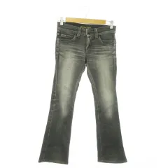 サムシング something Vienus Jean V·hip デニムパンツ ジーンズ ブーツカット ストレッチ ウォッシュ加工 26 グレー /AO15