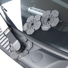 タフト 専用 ワイパーホールカバー 落ち葉防止 外装パーツ ロゴ付き 車用ワイパー穴保護カバー 耐久 防塵 2枚 ブラック