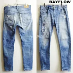 BAYFLOW　ベイフロー　スリムスキニーデニムパンツ　W84cm / W30 / M　ストレッチ　ライトブルー　メンズ