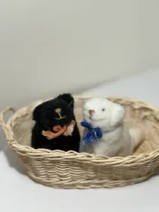 ヴィンテージ) 猫ぬいぐるみ 2個 まとめ