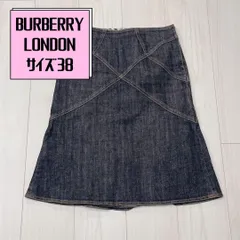 美品 BURBERRY LONDON デニムスカート サイズ38ノバチェック RIW003a