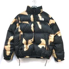 Supreme The North Face Bleached Denim Print Nuptse Jacket Black シュプリーム x ザノースフェイス ブリーチド デニム プリント ヌプシ ジャケット ブラック Mサイズ ND52100I