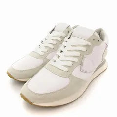 フィリップモデル PHILIPPE MODEL TRPX LOW トロペエックス レザースニーカー スエード ローカット 38 白系 /UO ■GY19