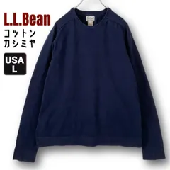 エルエルビーン L.L.Bean★コットン/カシミヤ★セーター/スウェットシャツ★洗濯機使用可ニット★ネイビー★USAメンズL   #2601J065のサムネイル
