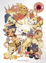 【中古】サプライ ポケモンカードゲーム デッキシールド(スリーブ) タイプファイターズ 炎 ポケモンセンター限定