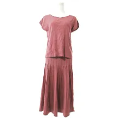 プロポーション ボディドレッシング PROPORTION BODY DRESSING セットアップ ニット カットソー 半袖 ロング スカート 3 あずき色 1022