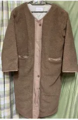 IFNE ブラウン ボア ロング コート