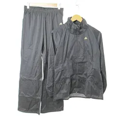 アディダス adidas 美品 ウインドブレーカー ウインドパンツ 上下 セットアップ ウエア ロゴプリント S 黒 0821