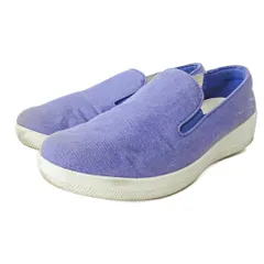 フィットフロップ fitflop スリッポン スニーカー モカシン キャンバス 6 23cm パープル 青紫 1021 