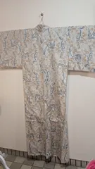 【新品•美品】グレー系•小紋の紬の着物•Мサイズ