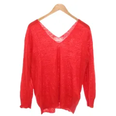 ギャルリーヴィー GALERIE VIE トゥモローランド セーター ニット Vネック 麻 リネン 1 赤 レッド Vネック /NL ■YHS10