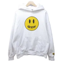 ドリューハウス drew house mascot hoodie マスコット フーディ パーカー スウェット ロゴプリント 裏起毛 プルオーバー S 白 ホワイト ■MNK3 1202