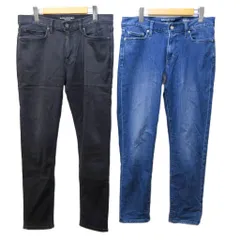 バナナリパブリック BANANA REPUBLIC デニムパンツ ジーンズ 2点セット おまとめ スキニー ストレッチ トラベル 31/32 ブラック インディゴブルー 系 1107