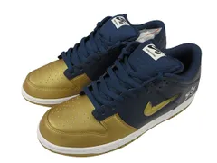 ナイキ NIKE × SUPREME シュプリーム SB DUNK LOW OG QS Metallic Gold/Navy CK3480 700 ダンク ロー 29.5cm ゴールド ネイビー スニーカー シューズ 靴 ☆AA★
