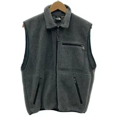 THE NORTH FACE　フリース　ベスト　ハイネック　フルジップ　無地　リバーシブル　サイドポケット　日本製　アウトドア　古着