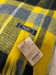 ニコアンド CHECK マフラー イェロー