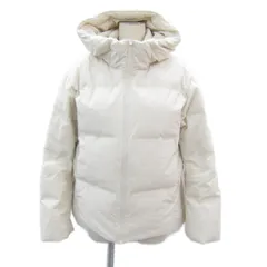 ユニクロ UNIQLO ダウンジャケット ミドル丈 フード付き M オフホワイト 白 /SY32 ■GY58