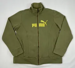 プーマ オリーブ色 ジップアップ ジャケット