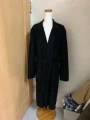 ハンドメイド ブラック ロングコート