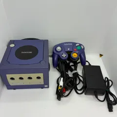 【動作確認済】ゲームキューブ本体+コントローラー（難あり）バイオレット
