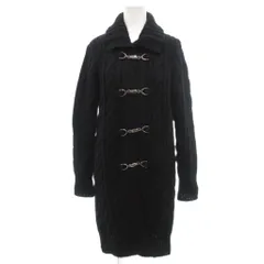 22オクトーブル 22 OCTOBRE ニットコート コーディガン ウール 4 黒 ブラック ケーブル編み  /NL ■GY60