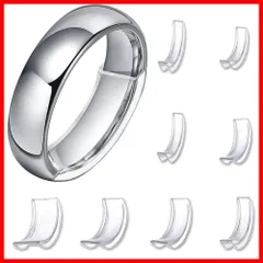 [YAUNLEL] 指輪 サイズ調節 （8個入りセット） リングテープアジャスター 目に見えない サイズアジャスター スタンド 指輪置き（透明） ルーズ 用 脱落防止 滑り止め 調整ツール