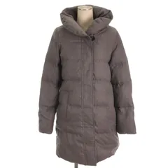 ミッシェルクラン MICHEL KLEIN ダウンコート ジップアップ グレー 38 ■FF