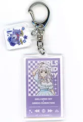 【中古】キーホルダー アイ×シナモロール 「ガールズバンドクライ×サンリオキャラクターズ POP-UP SHOP パーツ付きアクリルキーホルダー 01.等身デザイン(コラボイラスト)」