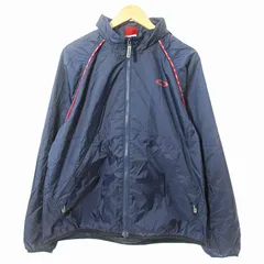 オークリー OAKLEY タグ付き 赤タグ ヴィンテージ ピット ジャケット ナイロン ブルゾン M 紺 ネイビー 0530 IBO71