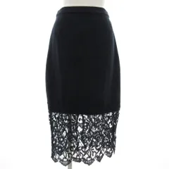 マーキュリーデュオ MERCURYDUO タイトスカート イージー レース切替 F 紺 ネイビー /GV ■GY53