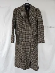 IMVELY レディース チェック ロングコート