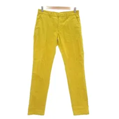 トミーヒルフィガー TOMMY HILFIGER パンツ スラックス W30L32 スリムテーパード 黄 イエロー /AE ■GY53