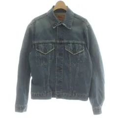リーバイス Levi's デニムジャケット 40 ブルー インディゴ 長袖 レギュラーカラー 胸ポケット /PP ■GY60