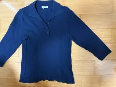 ネイビーニット 7分ニット 7分ニット カラーニット 夏ニット ヴィンテージニット ヴィンテージショップ