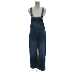 ニコアンド Niko and.. サロペット オーバーオール ワイドパンツ 3 M 青 ブルー アンクル丈 /YS41 ■GY59