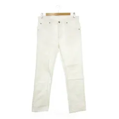 リー LEE デニムパンツ ジーンズ 32 白 ホワイト 無地 長ズボン ストレッチ /AH14 ■GY58